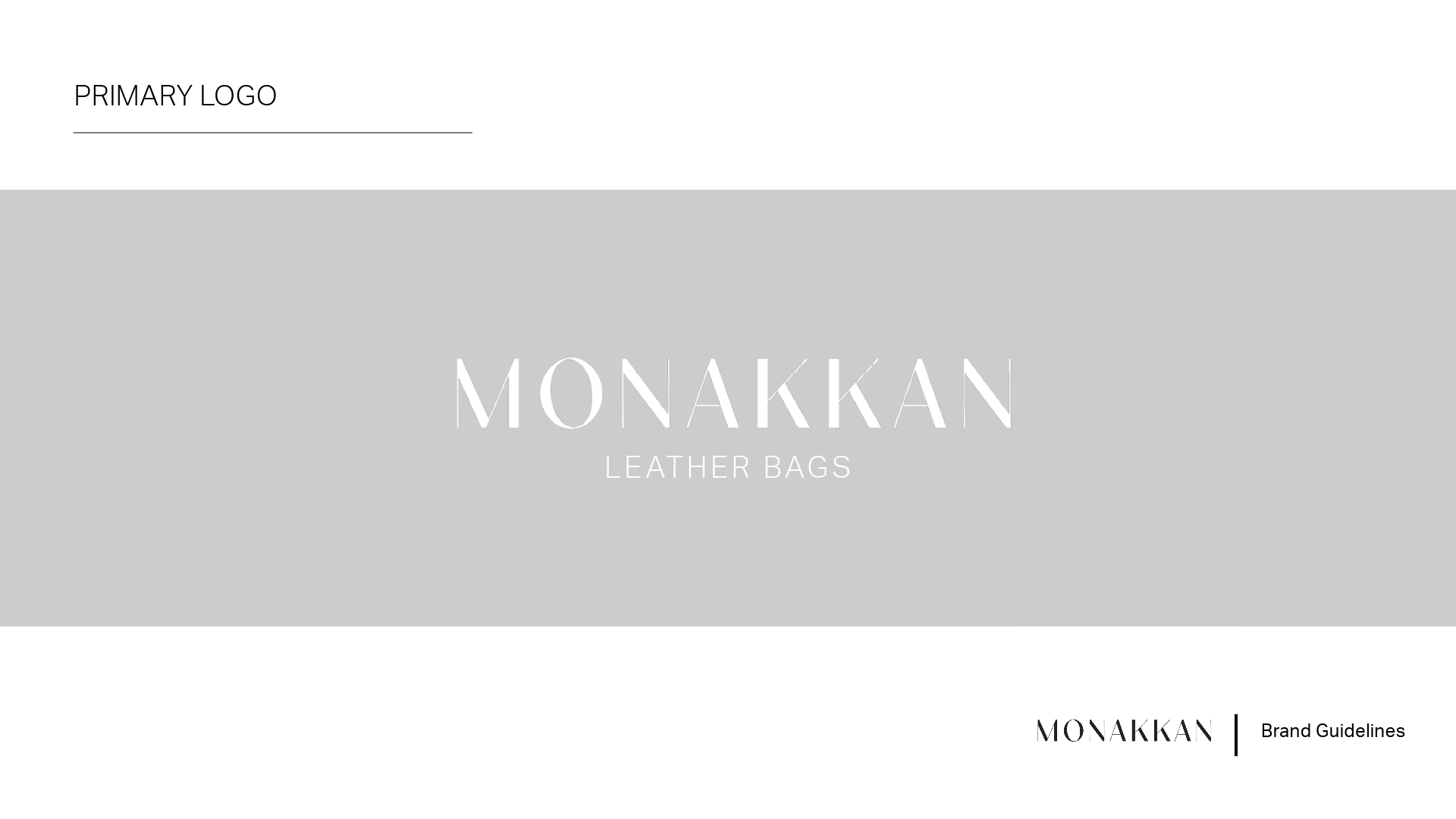 Monakkan logo clear space guideline slide
