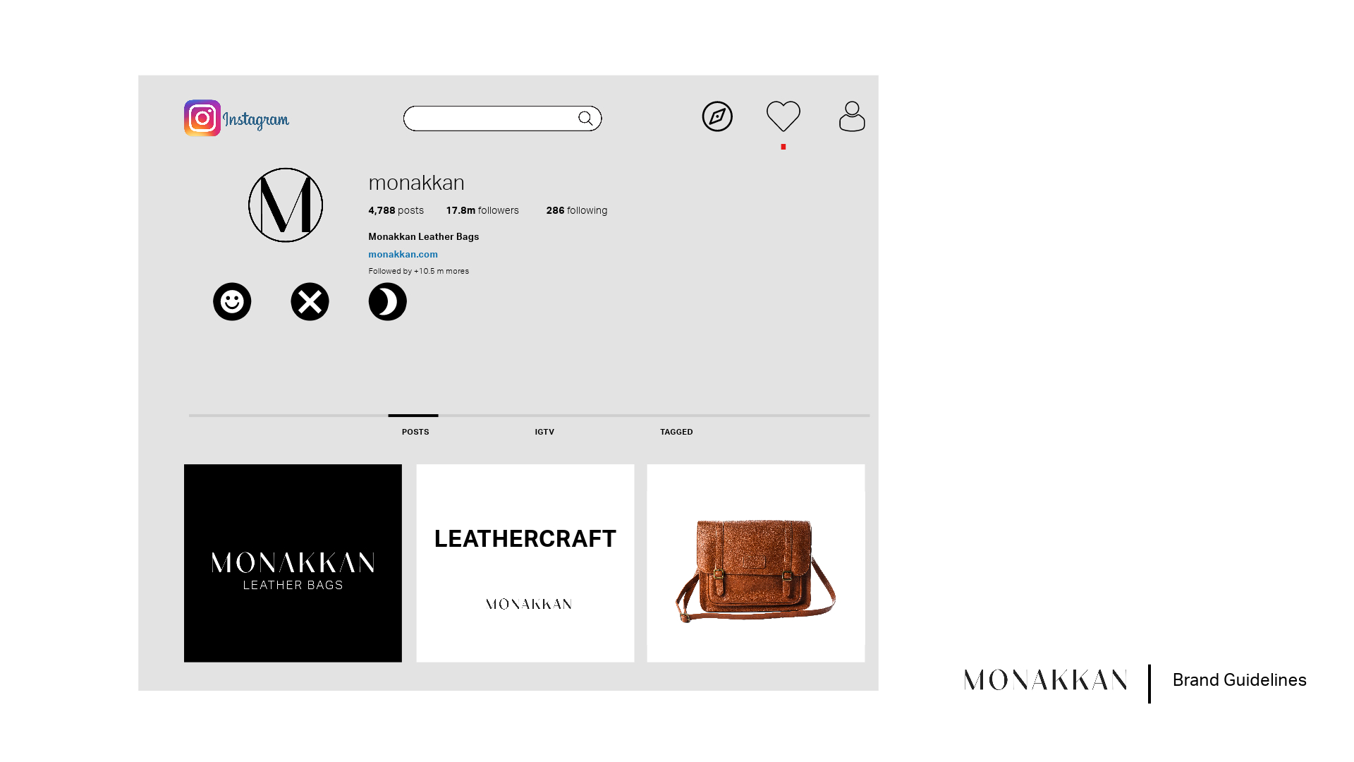 Monakkan storefront application mockup