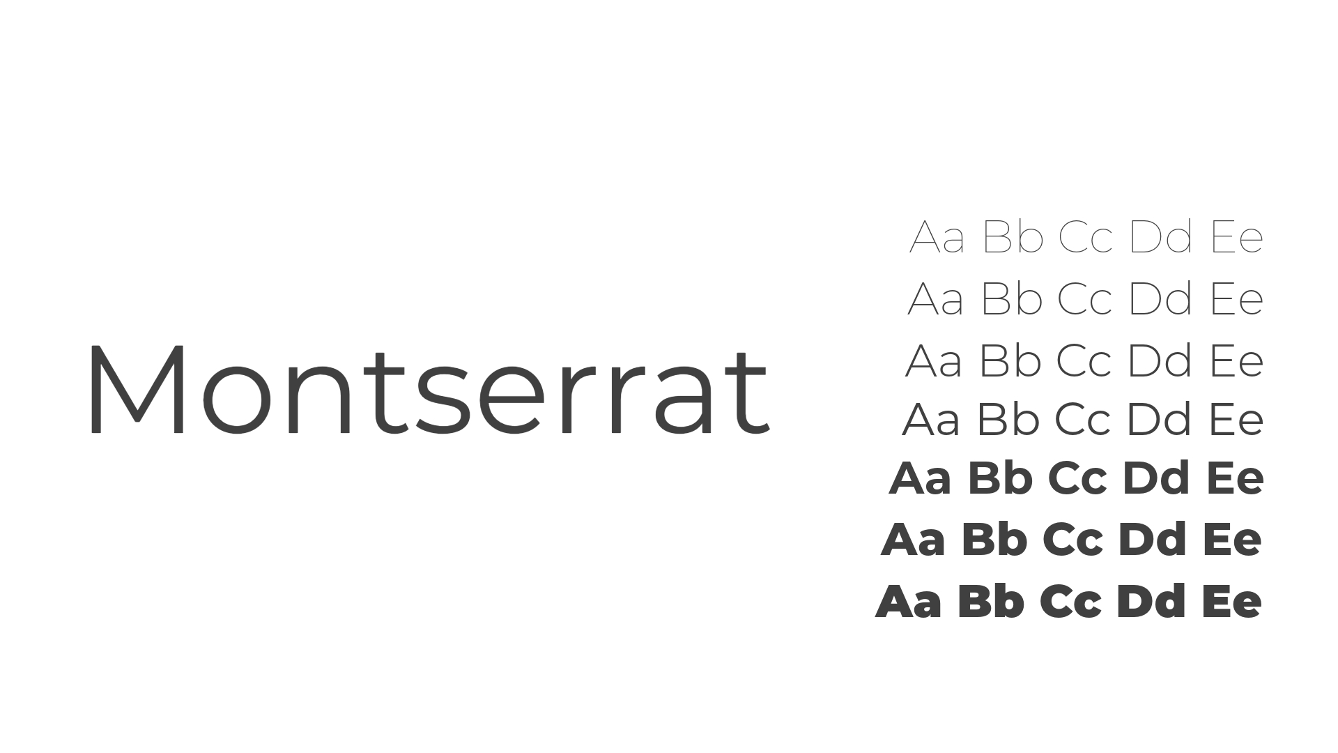 Montserrat type specimen