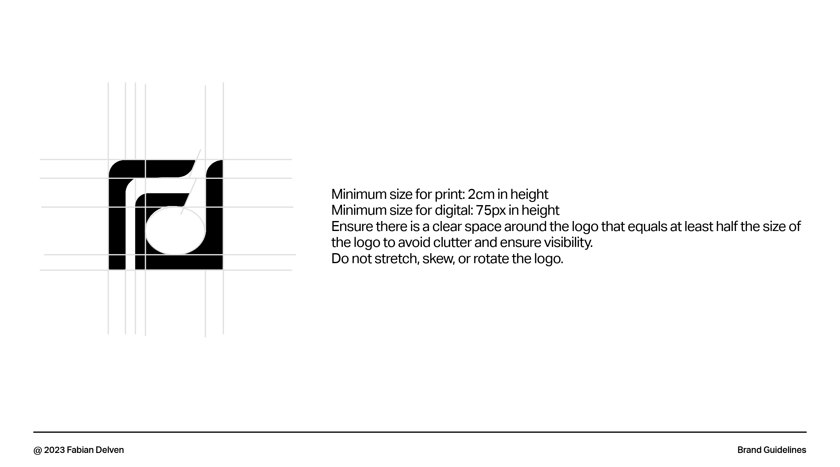 Logo construction and clear space grid
